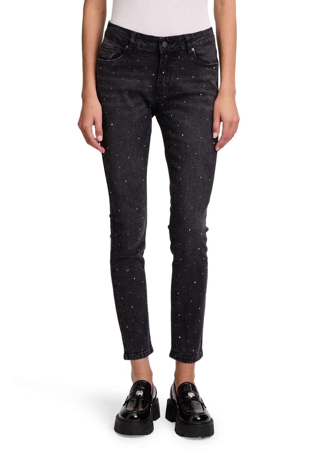 Джинсы узкого кроя Modern fit jeans mit Strass