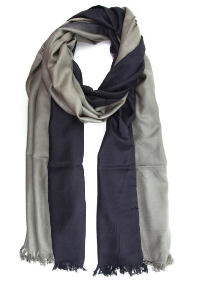 Модный шарф (1 штука), градиентного цвета с бахромой по краю.