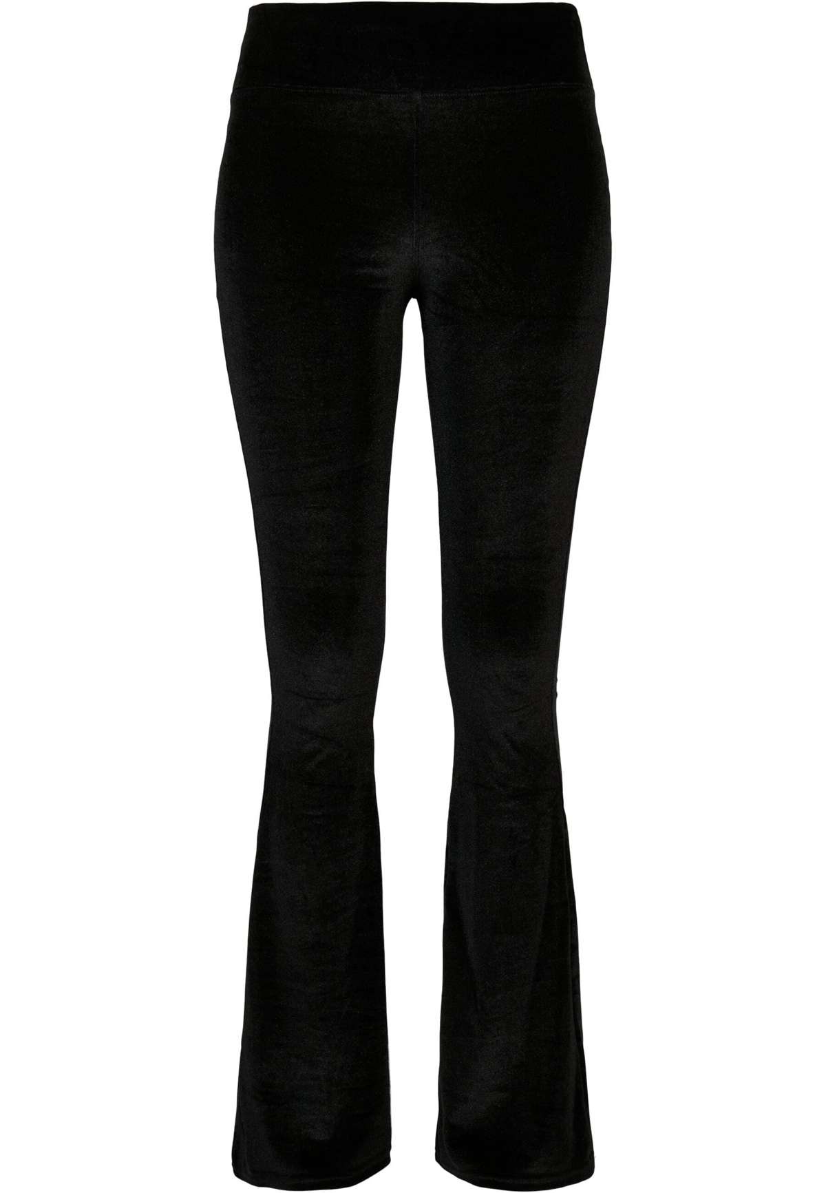 леггинсы Urban Classics Damen Ladies High Waist Velvet Boot Cut Leggings