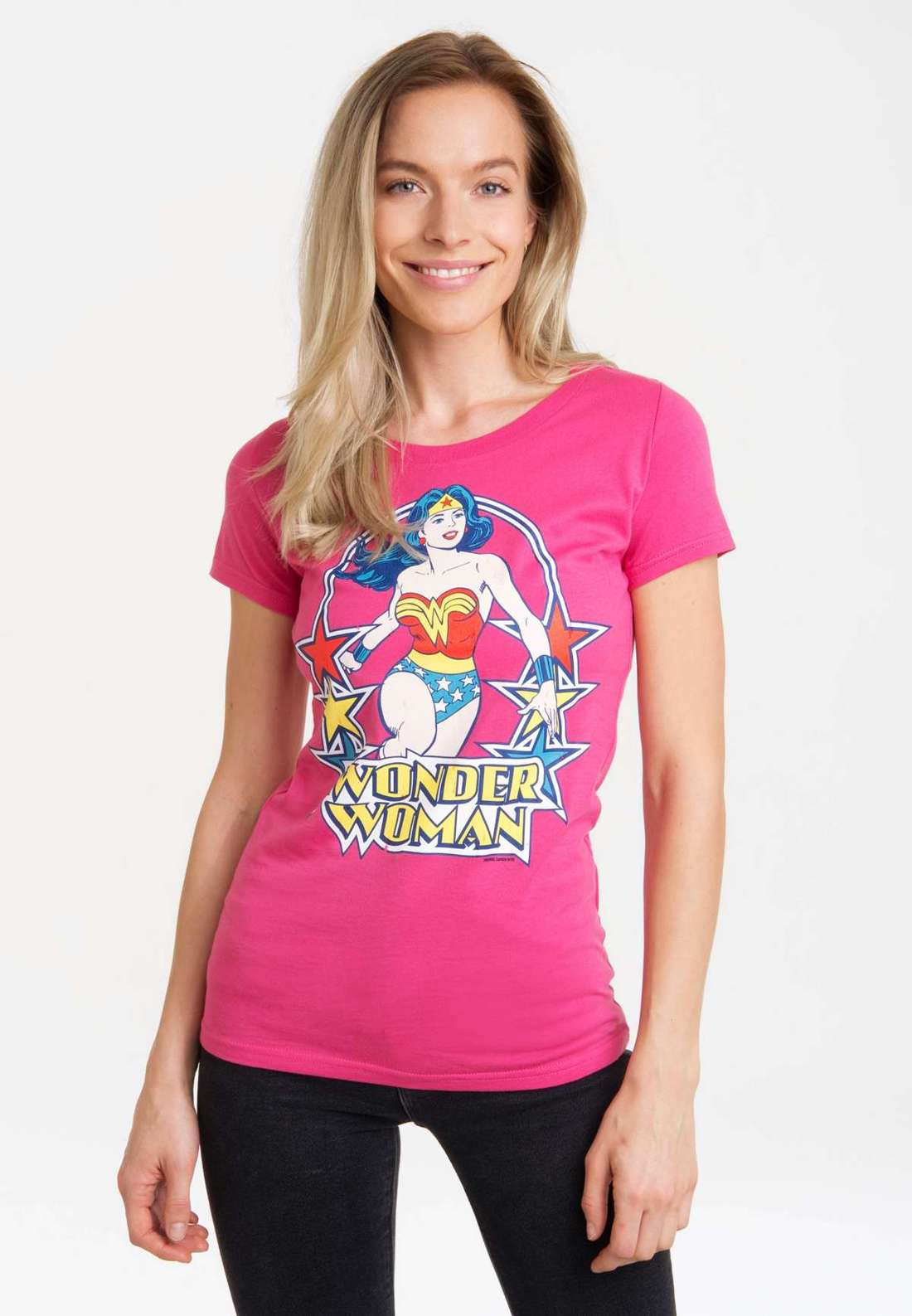 Футболка с лицензионным принтом Print DC Comics Wonder Woman Stars
