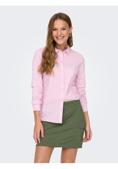 Shocking Pink Stripes:SMALL WHITE STRIPES
