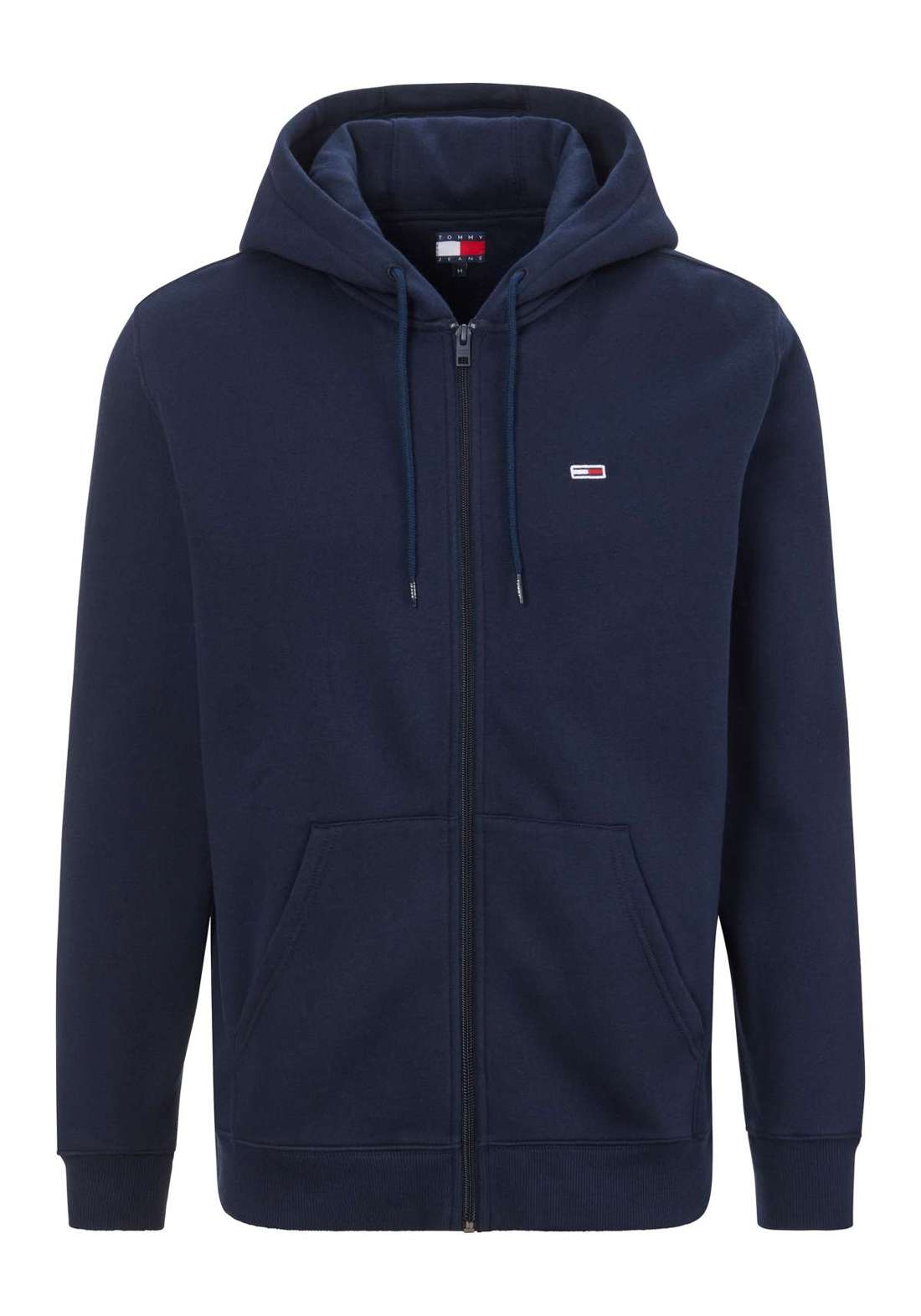 Толстовка с вышитым логотипом бренда на груди. TJM REG S FLAG ZIP FLEECE THRU