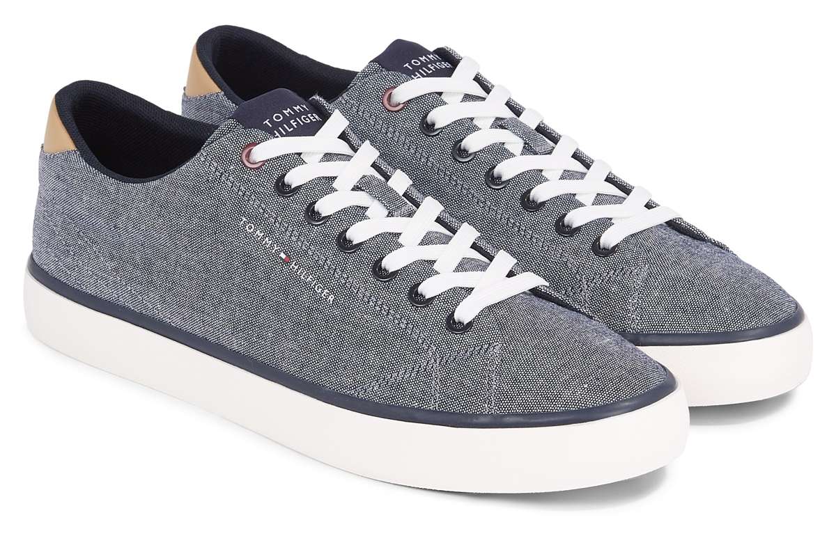 Кроссовки с надписью-логотипом TH HI VULC LOW CHAMBRAY