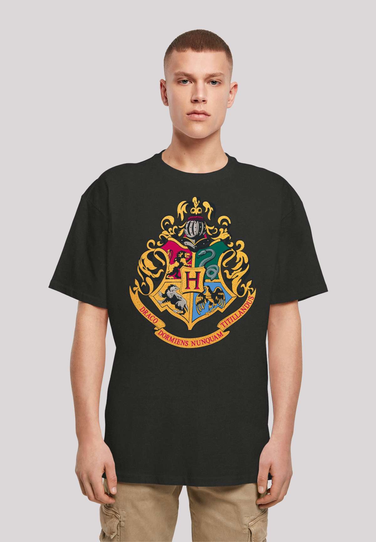 футболка Harry Potter Hogwarts Crest Gold