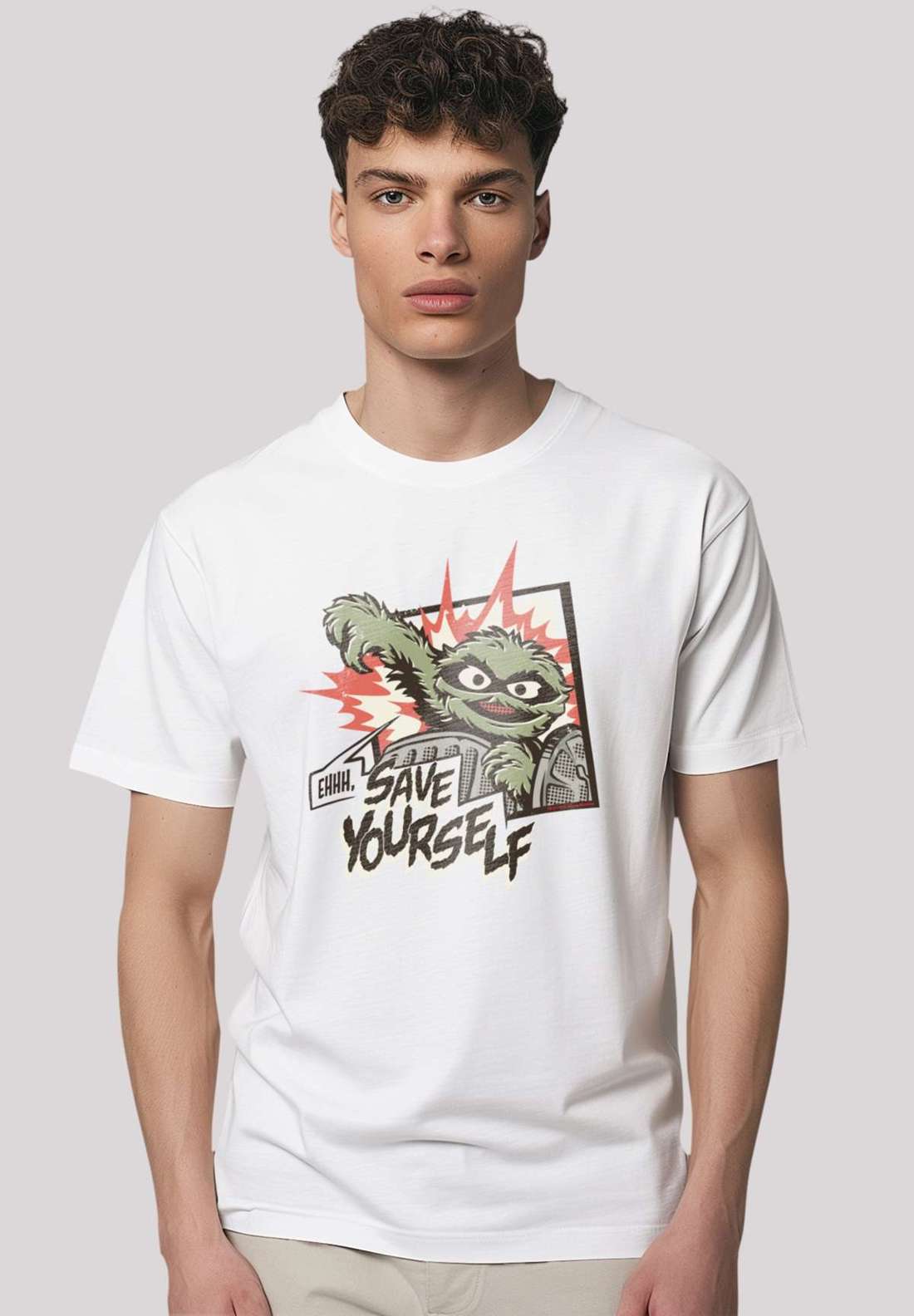 футболка Sesamstraße Oscar Save Yourself