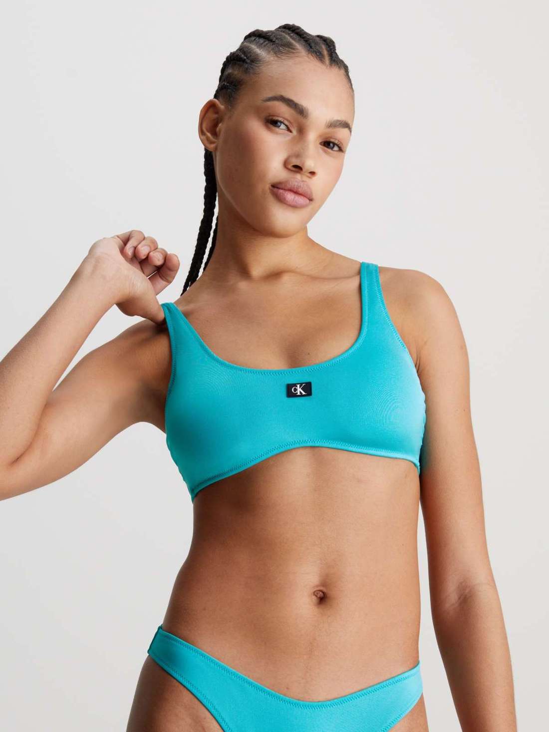 Топ бикини-бюстье с нашивкой-логотипом BRALETTE-RP