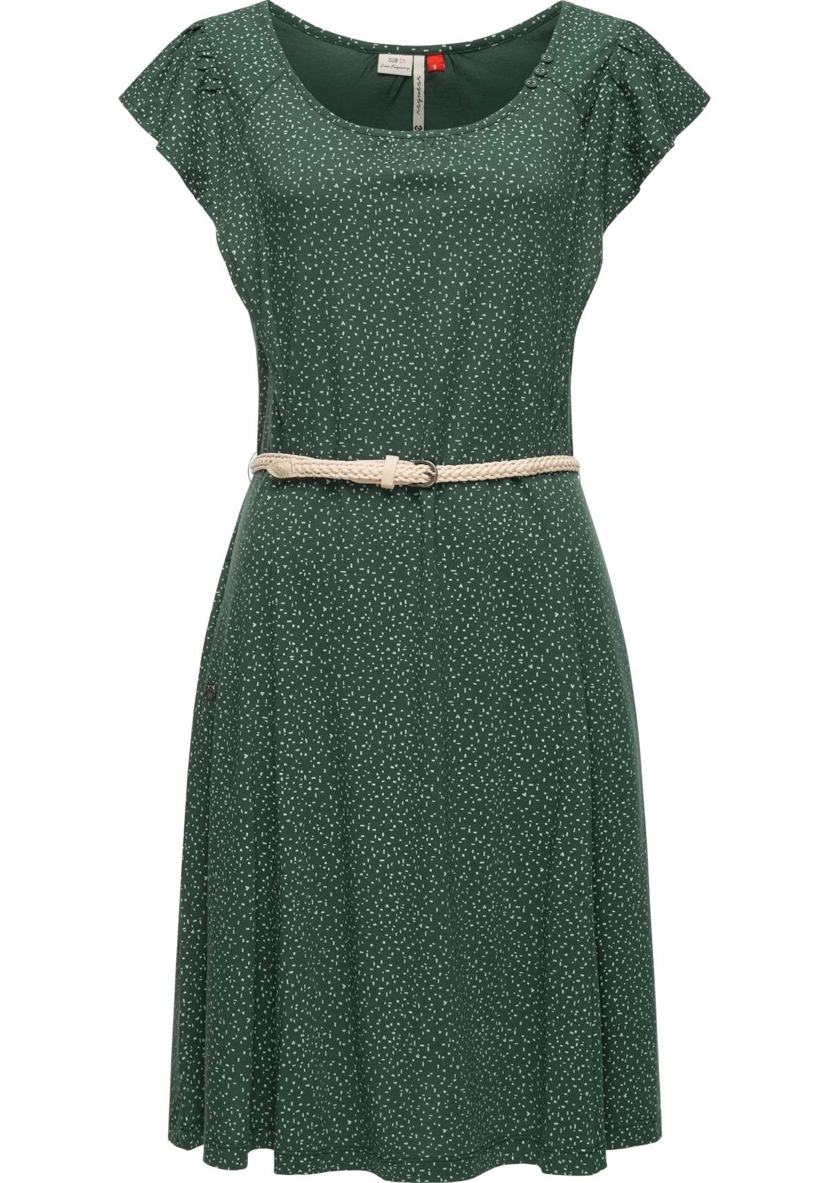 Платье-рубашка, стильное летнее платье с принтом и качественным поясом.