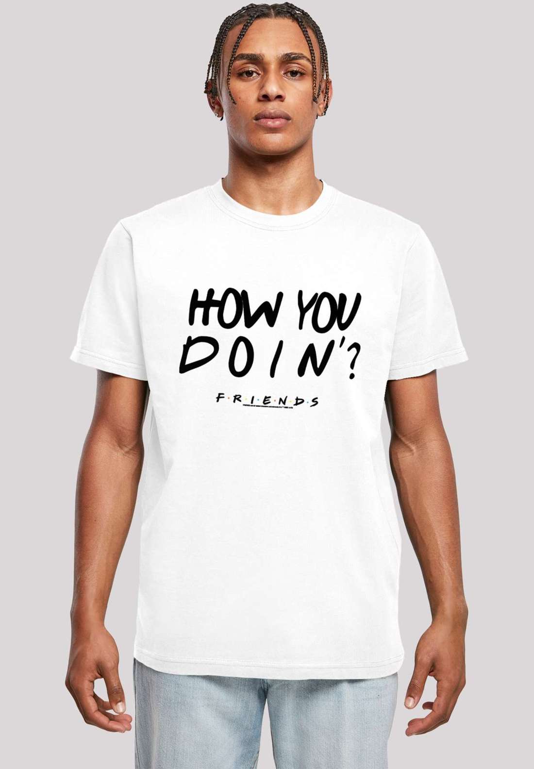 футболка FRIENDS TV Serie How You Doin? WHT