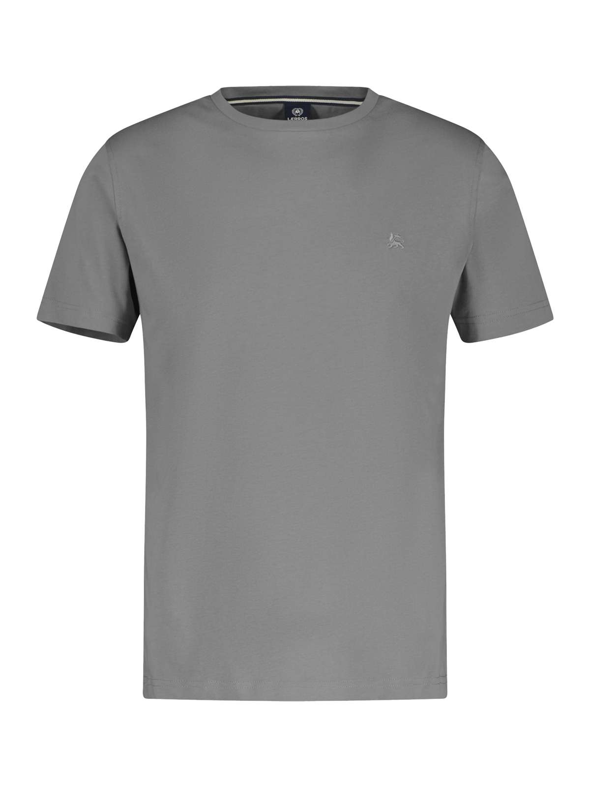 футболка LERROS Basic T-Shirt mit Logostitch, unifarben