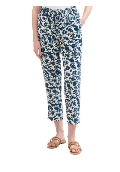 blue abstract floral design