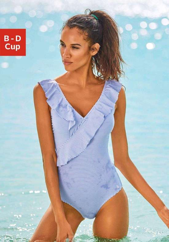 в полоску-синий-белый