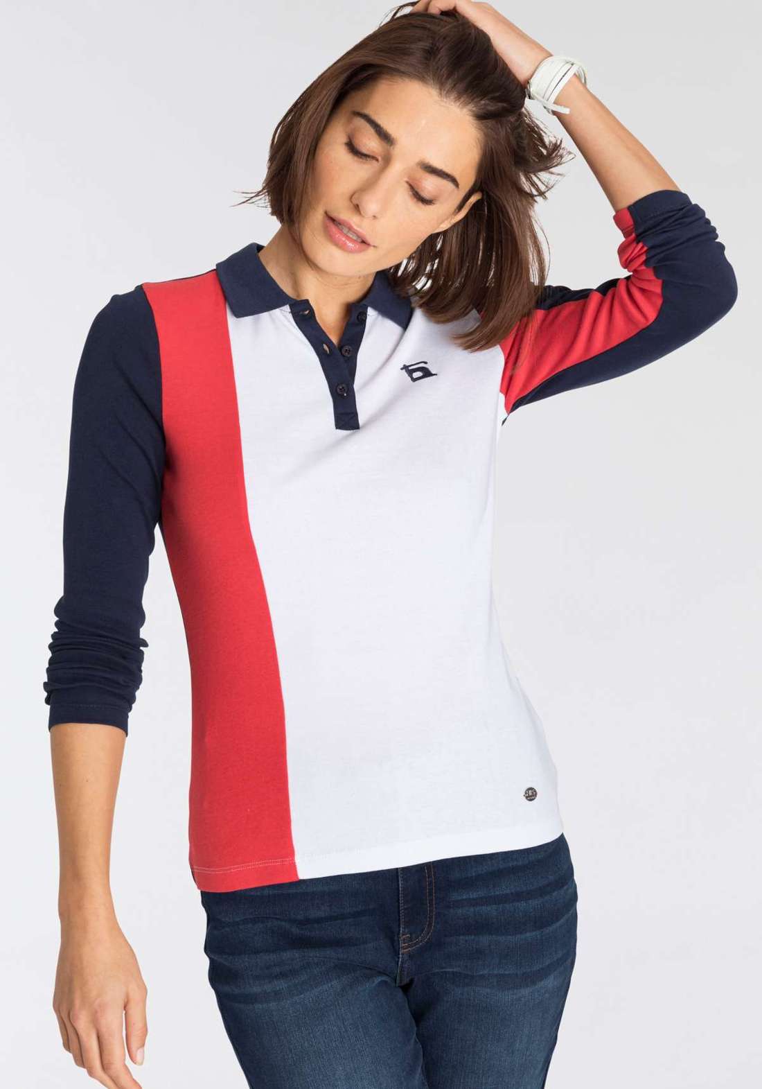 Рубашка-поло с длинными рукавами и COLOR BLOCK – НОВАЯ КОЛЛЕКЦИЯ RUGBY SHIRT
