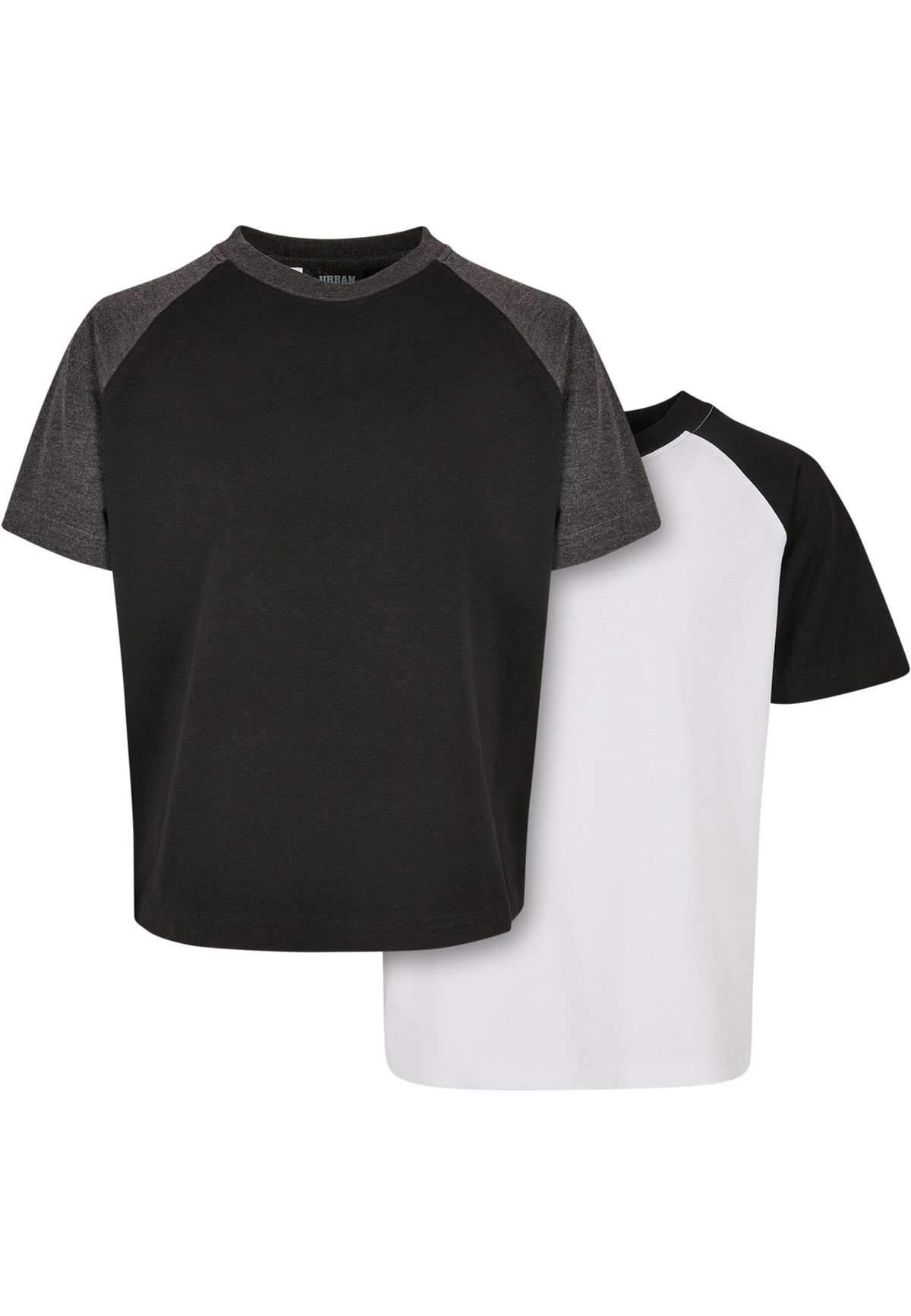 футболка»Urban Classics Herren Boys Raglan Contrast Tee 2-Pack«