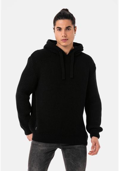 Толстовка с капюшоном, вязаный свитер свободного кроя с капюшоном.
