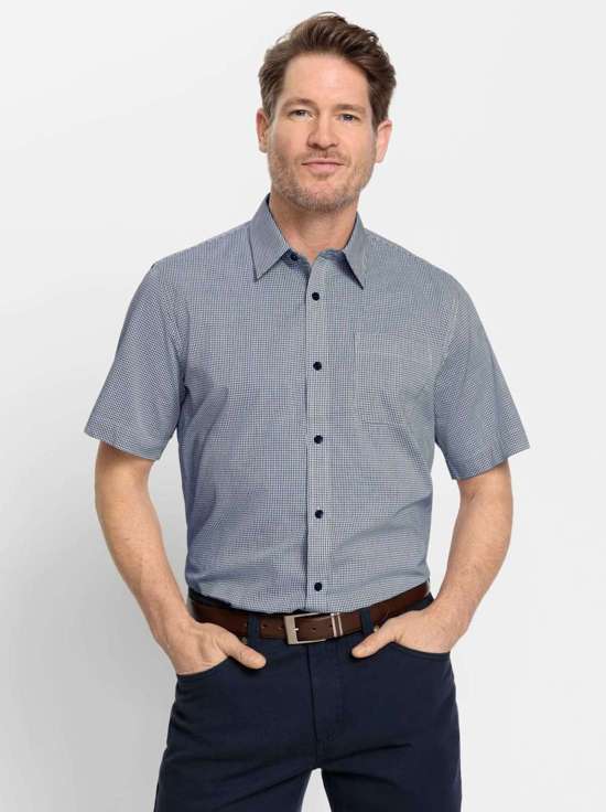 синий- в клетку