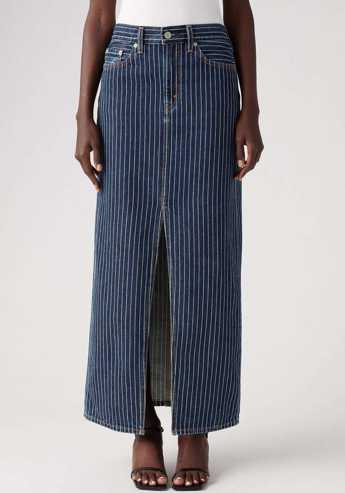 Джинсовая юбка ANKLE COLUMN SKIRT