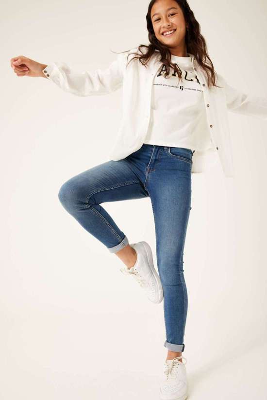 Джинсы приталенного кроя, для ДЕВОЧЕК