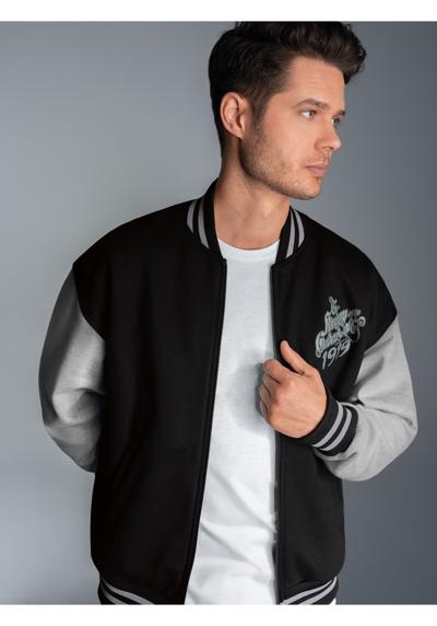 Толстовка TRIGEMA Collegejacke mit großem Adler-Rückenprint