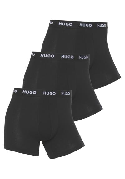 Боксеры (3 шт.), с эластичным поясом с логотипом HUGO.