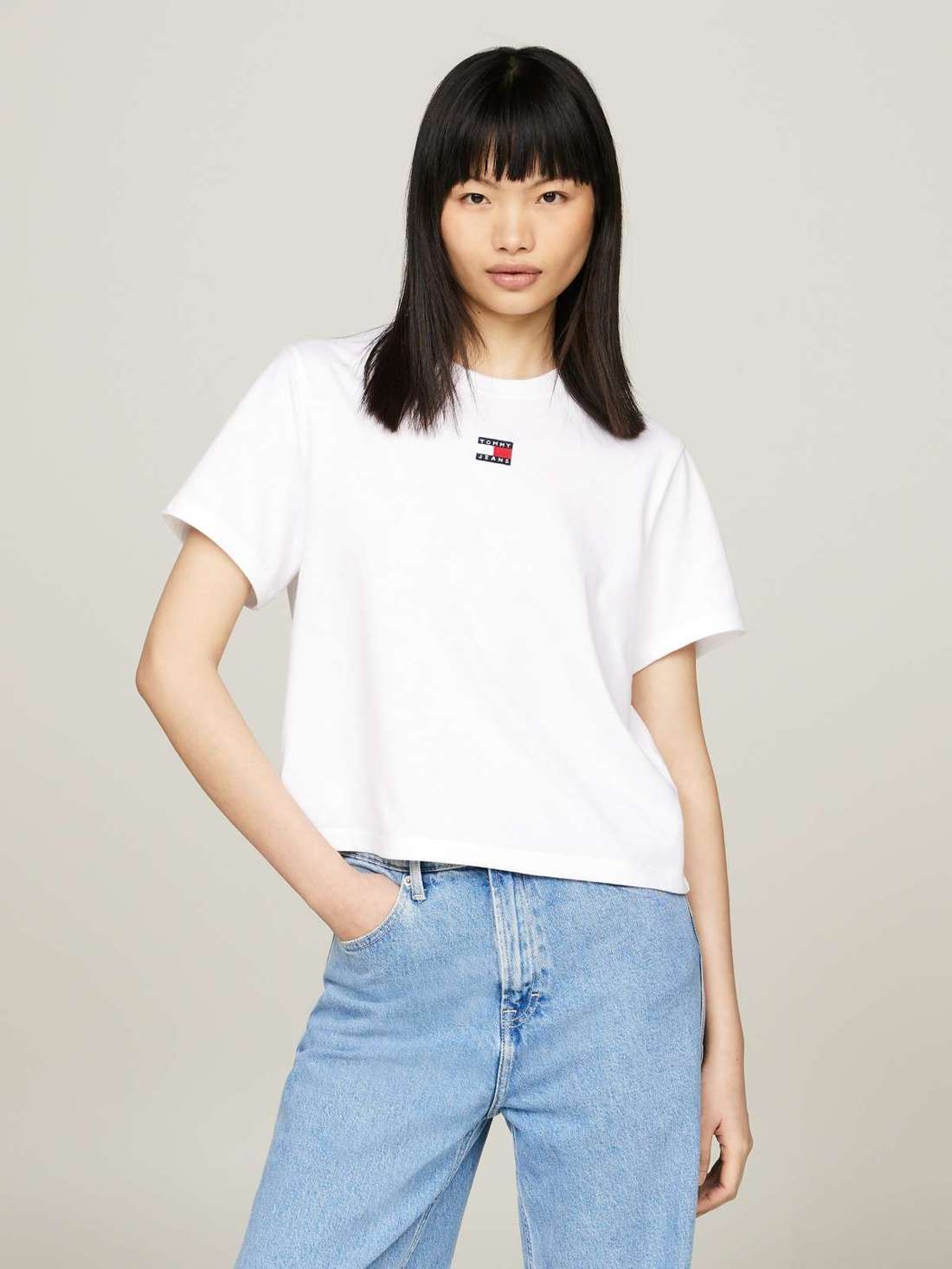Футболка с вышивкой логотипа TJW BXY BADGE TEE EXT