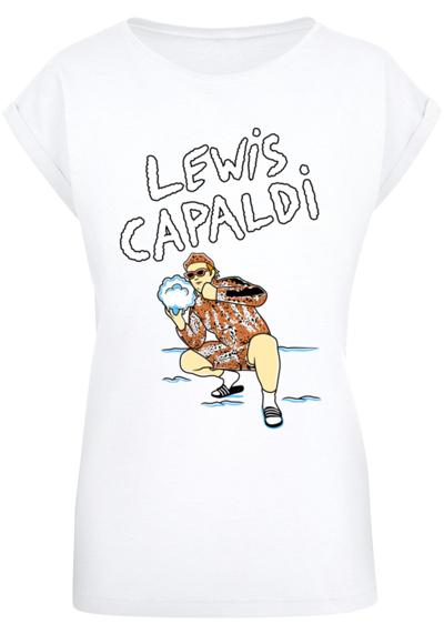 футболка »Damen Ladies Lewis Capaldi - Snowleopard T-Shirt«