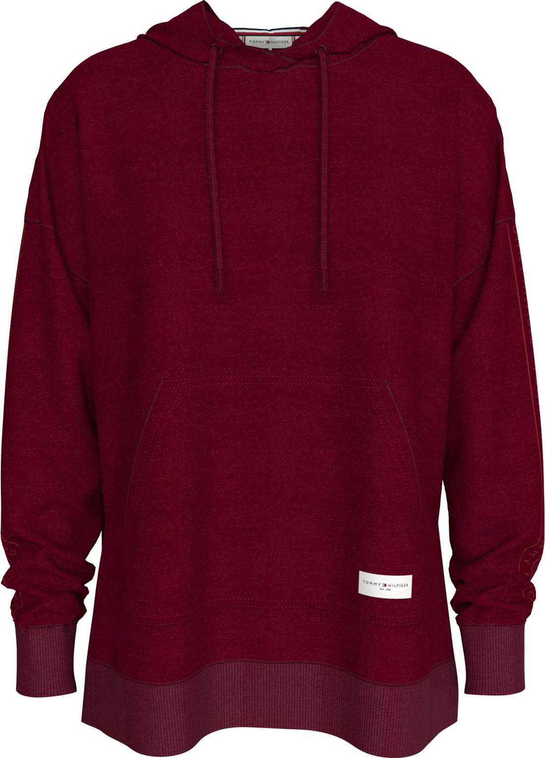 Толстовка с капюшоном и лентой с логотипом LONG HOODIE