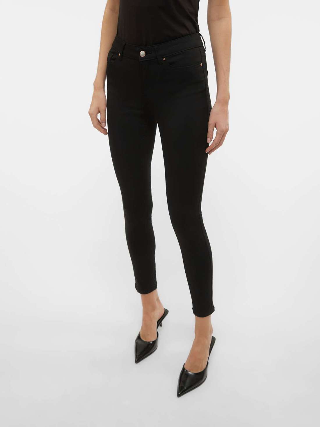 Джинсы скинни VMFLASH MR SKINNY JEANS LI140 GA NOOS