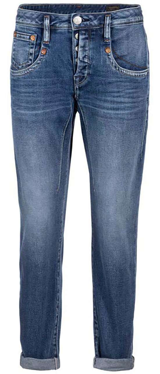 Джинсы 7/8 с планкой на полупотайные пуговицы Shyra Cropped Denim Comfort