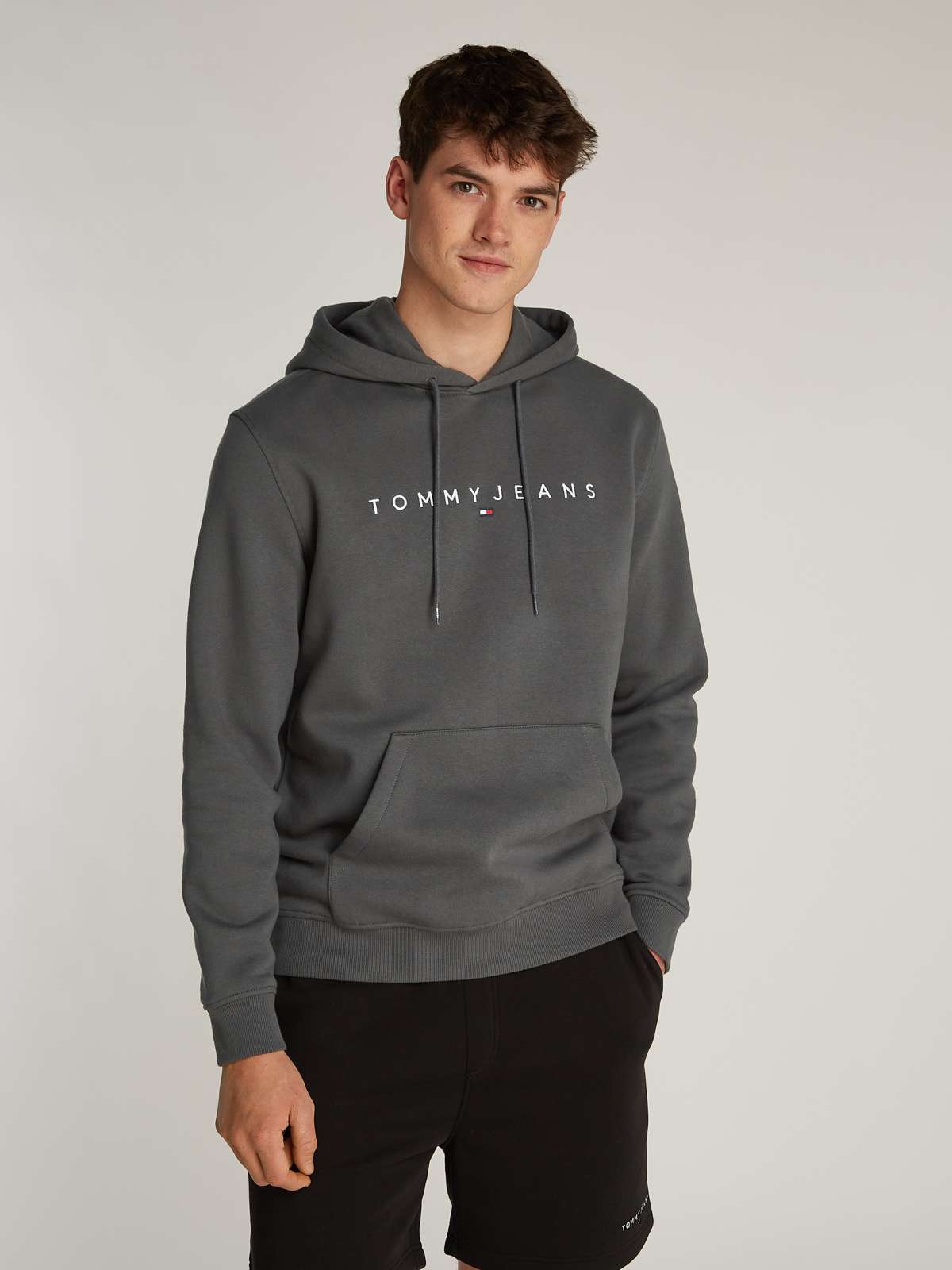 Толстовка больших размеров TJM REG LINEAR LOGO HOODIE EXT