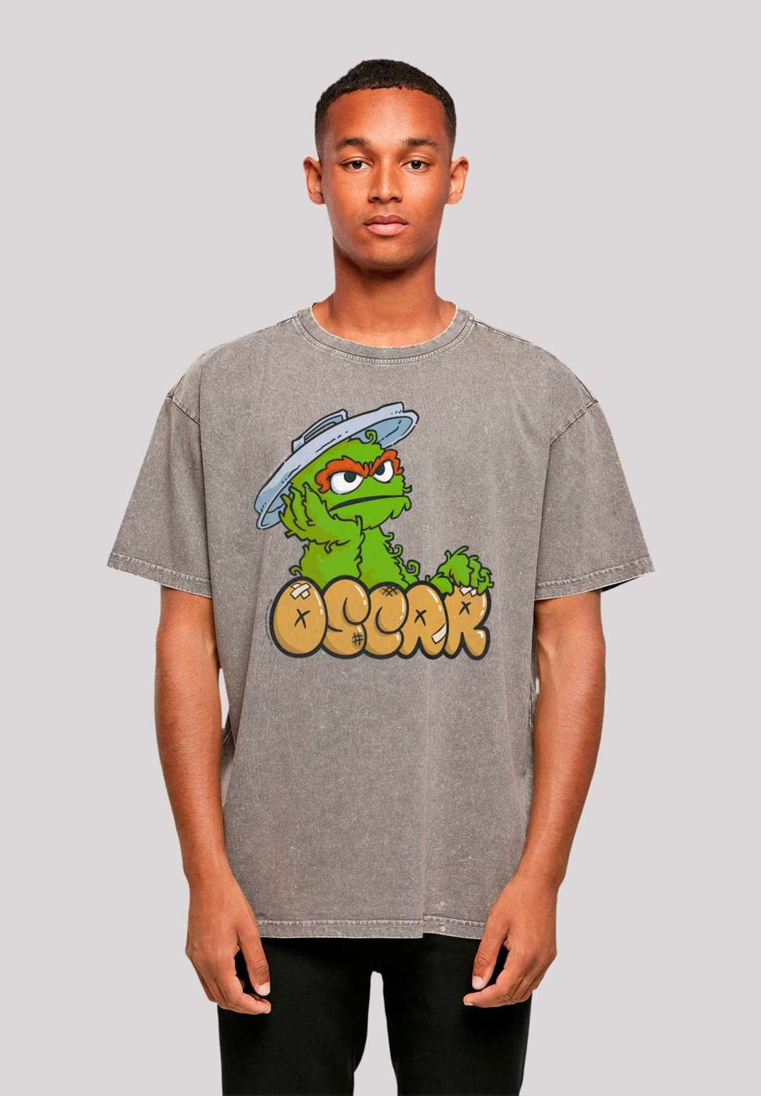 футболка Sesamstraße Oscar Annoyed