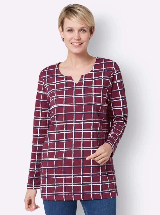 бордовый-темно-синий-в клетку