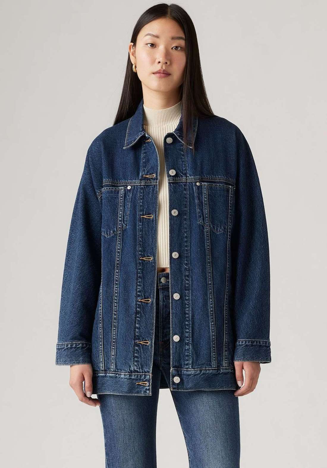 Джинсовая куртка BELTED DOLMAN TRUCKER