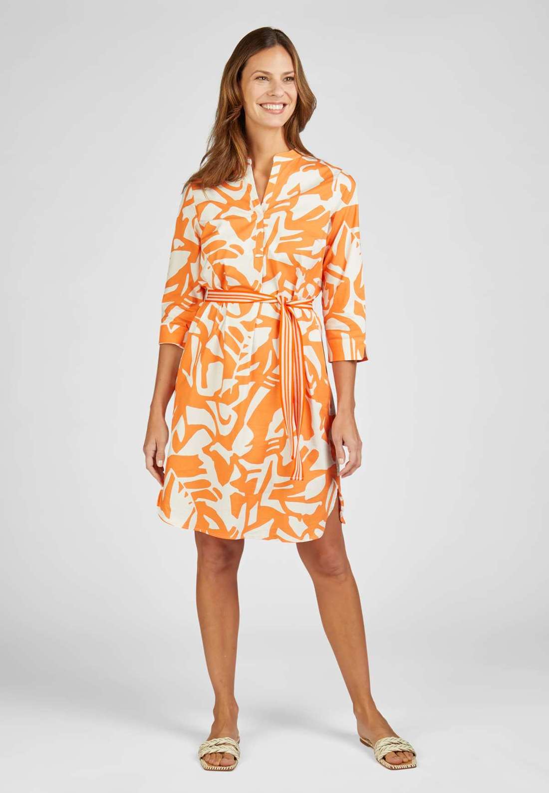 платье миди Modisches Kleid mit Gürtel