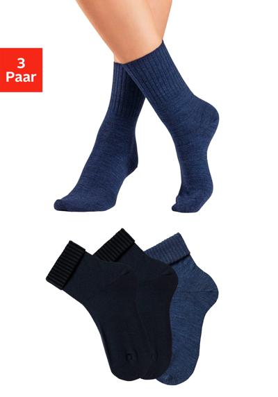 2x marine 1x jeans meliert