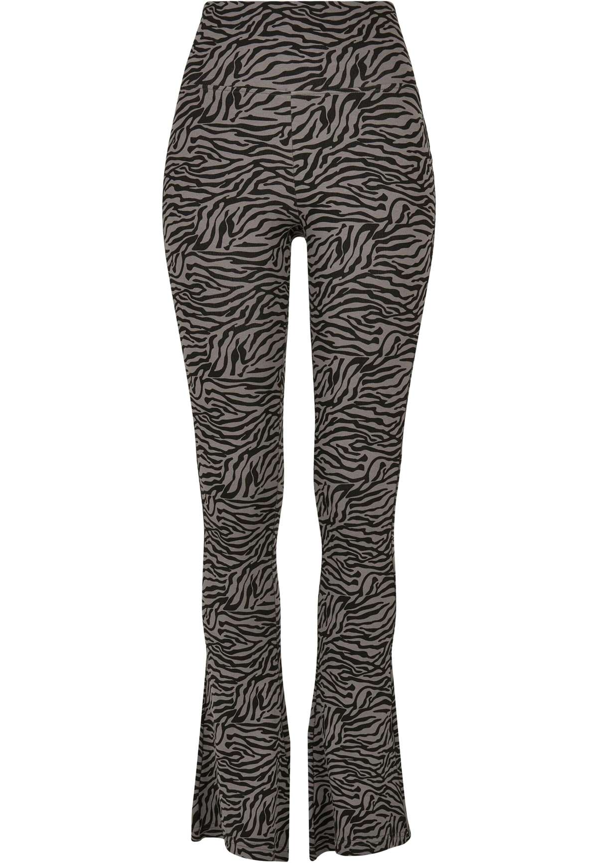 леггинсы Urban Classics Damen Ladies High Waist Zebra Boot Cut Leggings