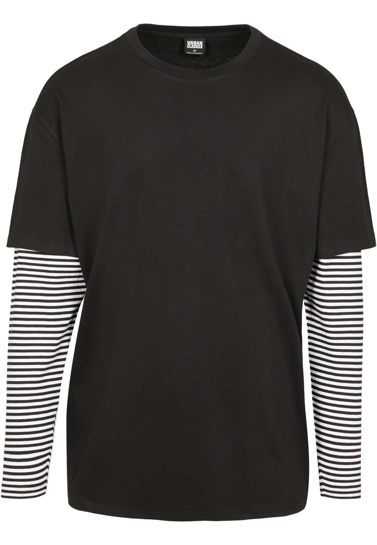 Длинный рукав Urban Classics Herren Oversized Double Layer Striped LS Tee