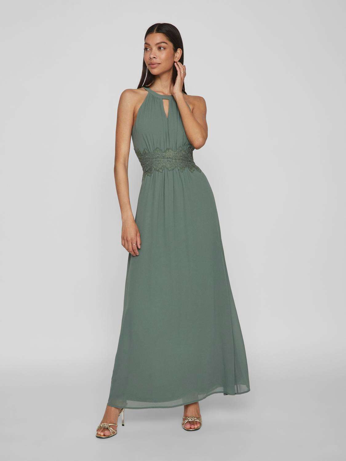 Платье макси VIMILINA HALTERNECK MAXI DRESS - NOOS