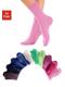 1 x rosa, 1 x pink, 1 x altrosa, 3 x blau, 1 x bra