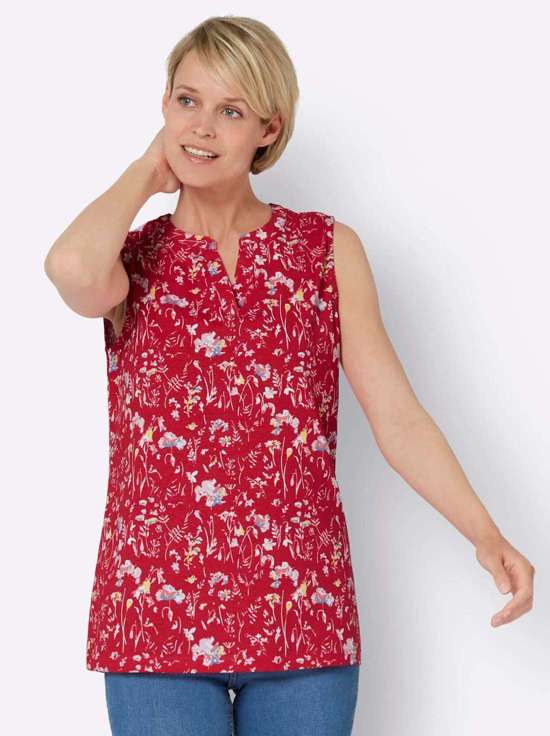 красный-приглушенный синий-с рисунком