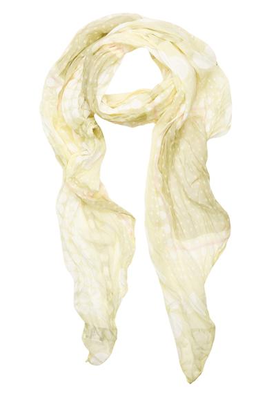 Модный шарф желтого пастельного ванильного цвета (1 штука), производство Италия.