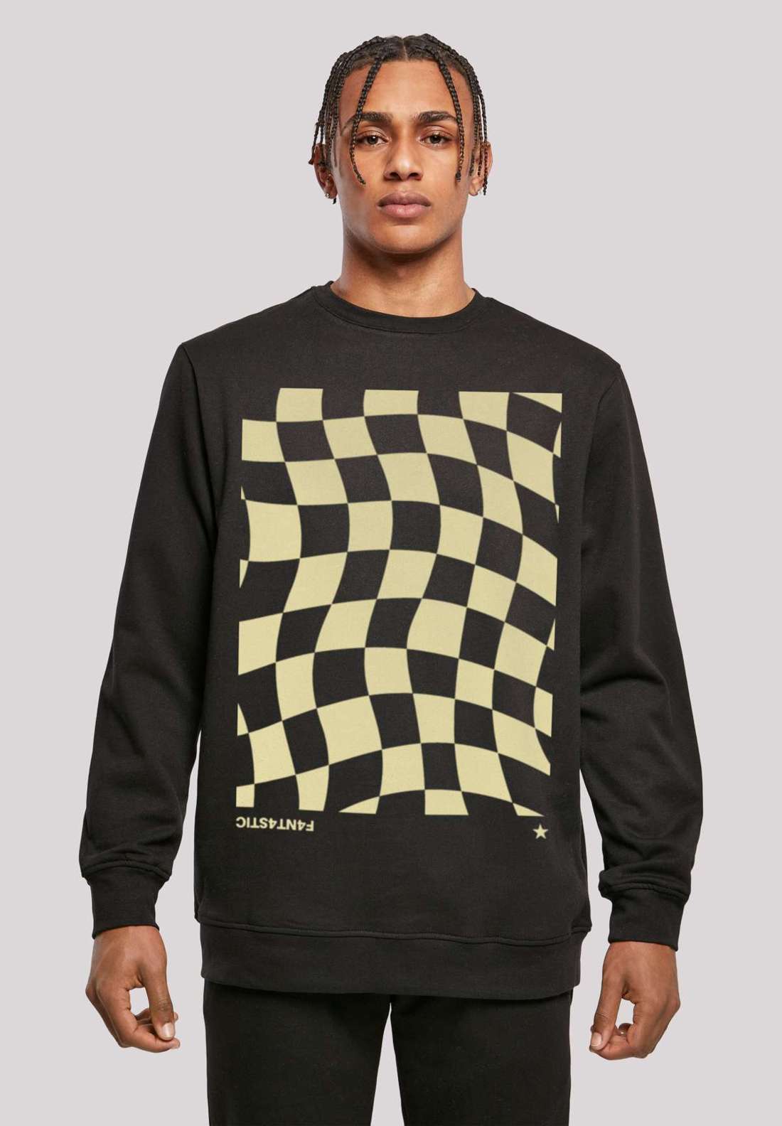 Толстовка с капюшоном Wavy Schach Muster