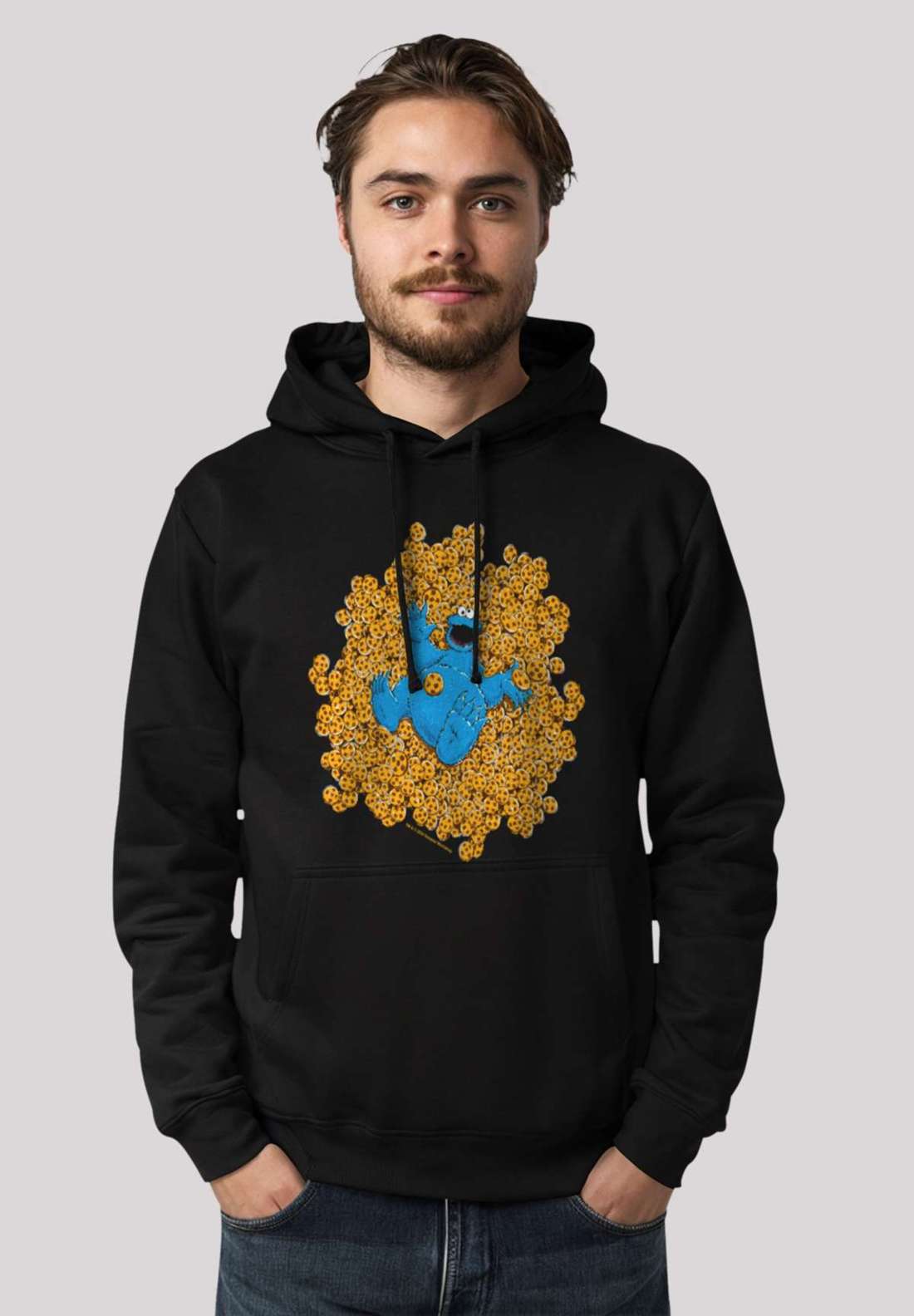 Толстовка с капюшоном Sesamstraße Cookie Monster Coockie Bad