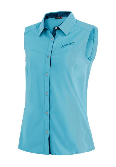 Функциональная блузка, легкая, эластичная трекинговая блузка с солнцезащитным воротником.