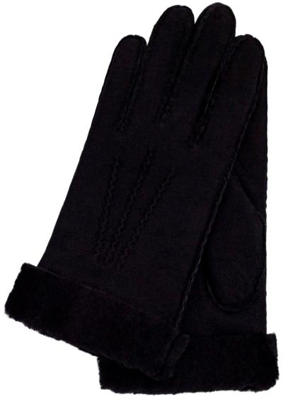 Кожаные перчатки классического дизайна с 3 швами и широкими манжетами.