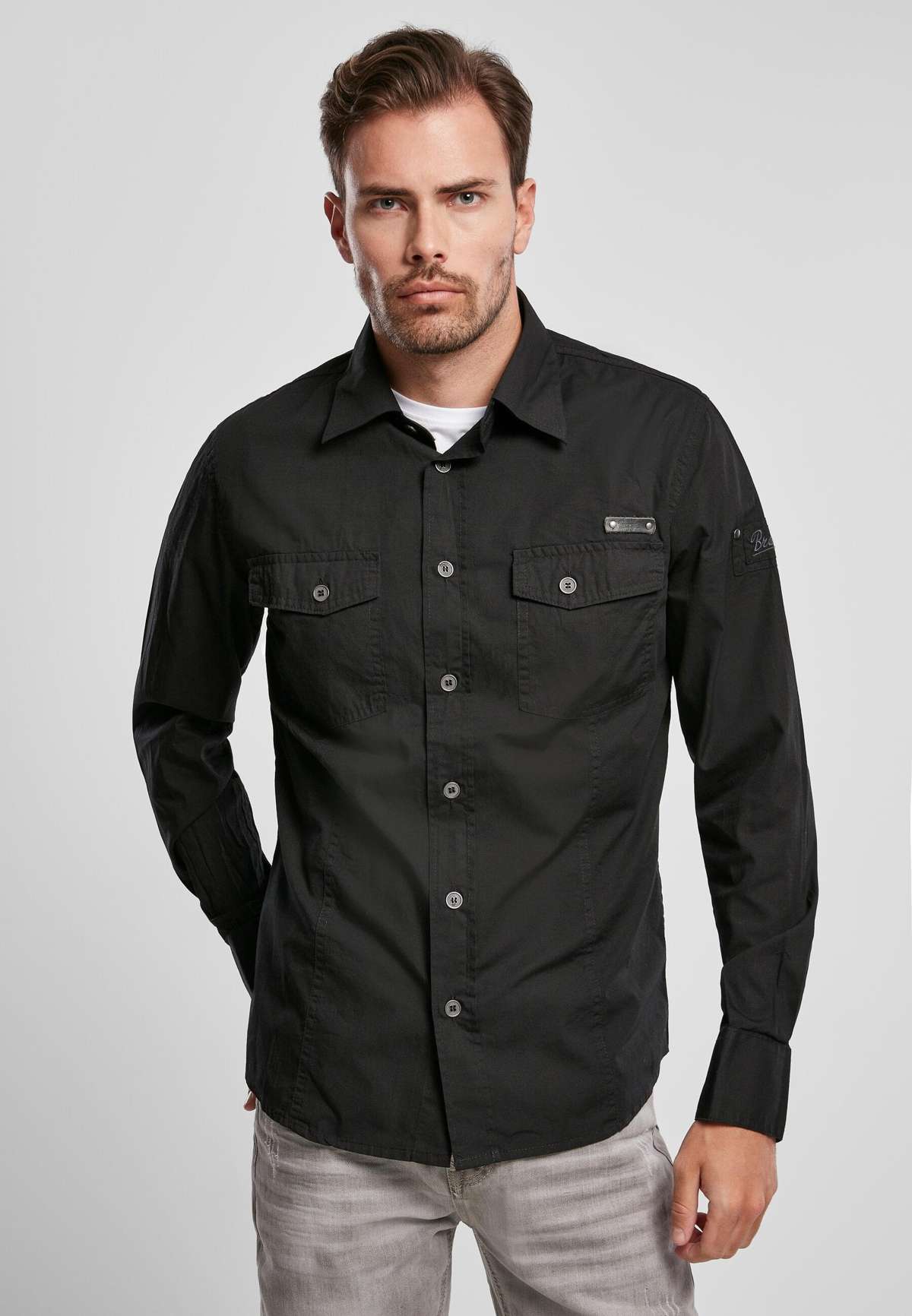 Рубашка с длинным рукавом Herren Slim Worker Shirt