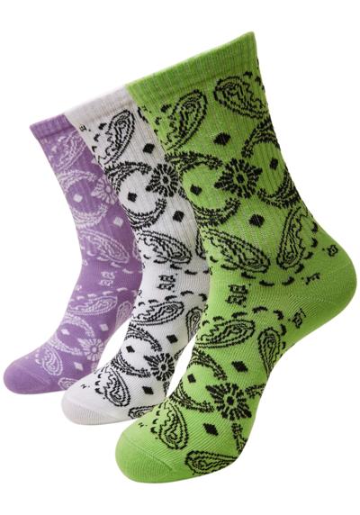 Базовые носки»Urban Classics Unisex Bandana Pattern Socks 3-Pack«