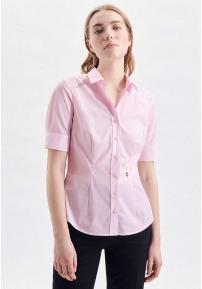Блузка-рубашка, воротник с короткими рукавами, однотонная
