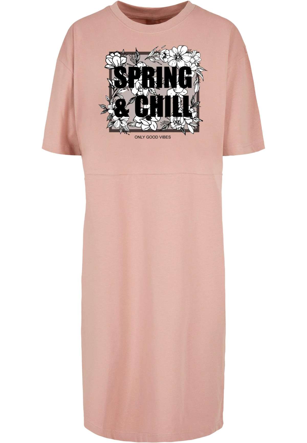 Платье-рубашка Damen Ladies Spring And Chill Oversized Slit Tee Dress