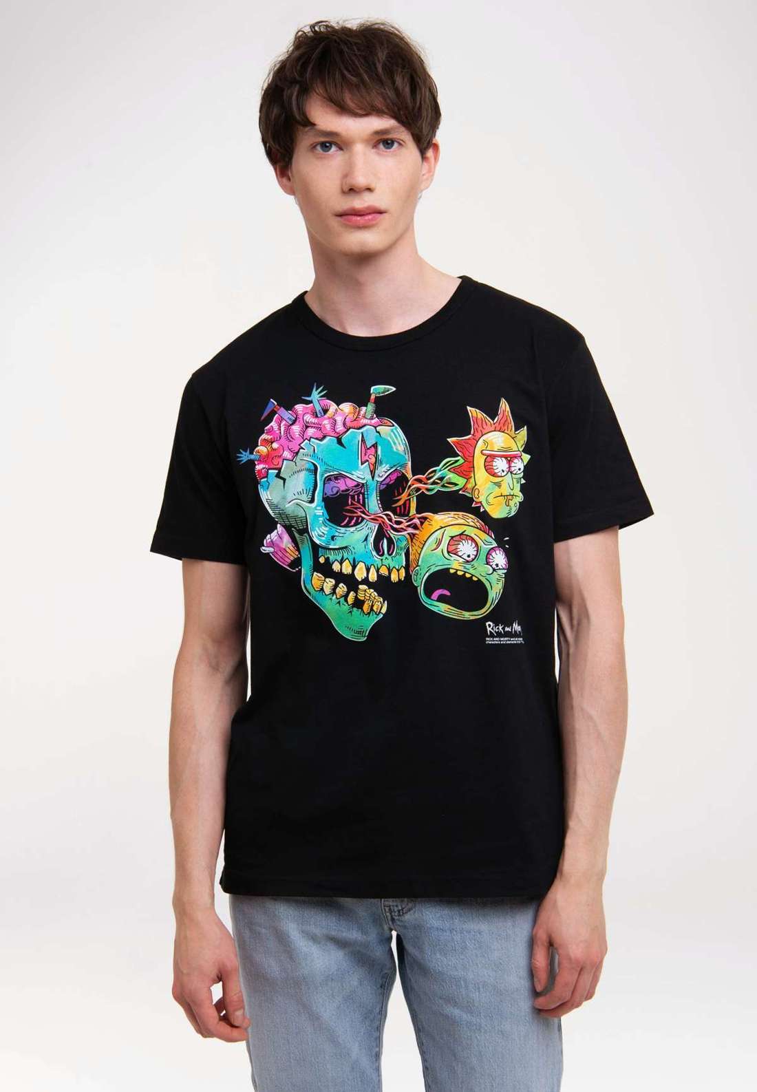 Футболка с лицензионным принтом Rick & Morty - Eyeball Skull