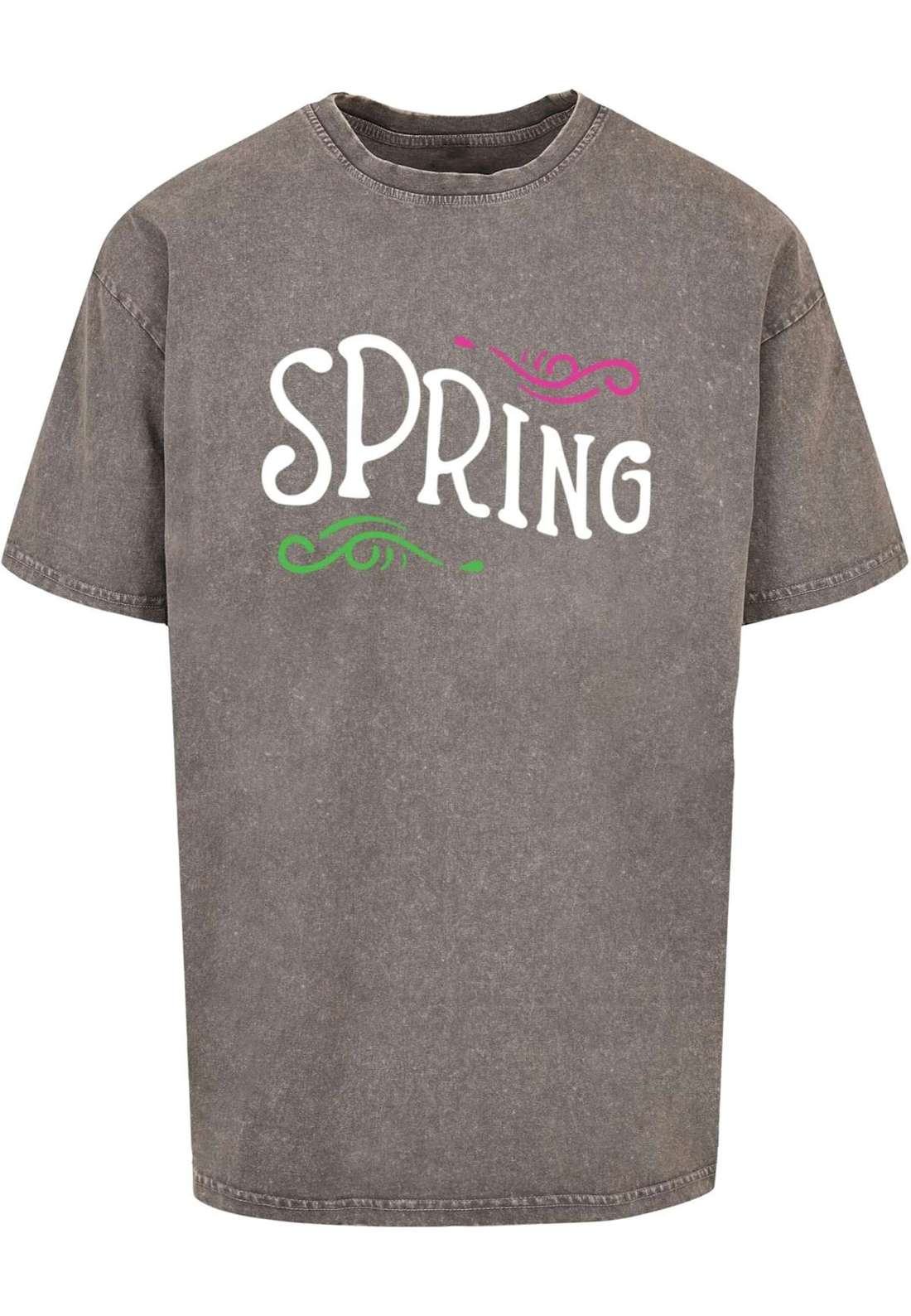 футболка Herren Spring text - Acid Washed Heavy Oversized Tee